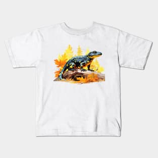 Fire Salamander Kids T-Shirt